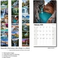 thumbnail image 2 of Wall Calendar 2025-2026 Planner Calendar - Waterfall Hangable Monthly Wall Calendar with Large Blocks for Organizing & Planning, Academic Schedule, Home, Office & family, Thick & Sturdy Paper, 2 of 6
