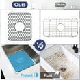 thumbnail image 7 of JunJuxs 2PCS Silicone Sink Protector 13.5"x 11.7" Non-Slip Kitchen Mats, 7 of 7