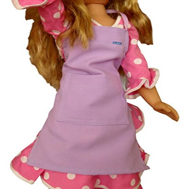 Craft American Girl Doll Apron Set of 3 Aprons Assorted Colors and 1