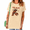Apricot, variant on Women's Worn Faded Vintage Western Cowboy Crawfish Yee Claw Cajun Graphic Short Sleeve T-Shirts Black Tops