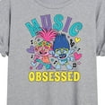 thumbnail image 3 of Trolls - Music Obsessed Poppy and Branch - Women's Oversized T-Shirt, 3 of 5