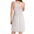 thumbnail image 4 of Miss Lavish London Summer Swing Dress – Women Casual Dress with Pockets Cool Grey-2XL, 4 of 7