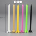 thumbnail image 1 of 100 Pcs PE Plastic Golf Training Tees Assorted Colors Professional Durable Plastic Golf Tees Bulk (Random Colors) 83mm, 1 of 6