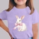 thumbnail image 5 of Camiseta de Manga Corta Crop Top para Niños de Pascua de Manga Corta Impresa con Suave 95% Poliéster 5% Spandex, Cuello Redondo Casual Versátil Top para Niños Diario, 5 of 5