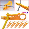 thumbnail image 1 of Alicates Pelacables Herramienta Prensado Cortador () Amarillo, 1 of 8