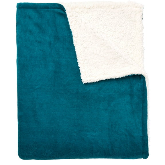 BrylaneHome BH Studio Sherpa Microfleece Blanket