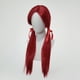thumbnail image 3 of Peluca larga para cosplay Sally, roja, con coletas gemelas, 68 cm, para adolescentes/adultos, 3 of 3