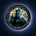 thumbnail image 2 of Desperate Enterprises LED Batman Collage Neon Sign 23 x 18 Inch Backlit Acrylic Wall Decor Multicolor Indoor Corded Electric LED Wall Sign, 2 of 4