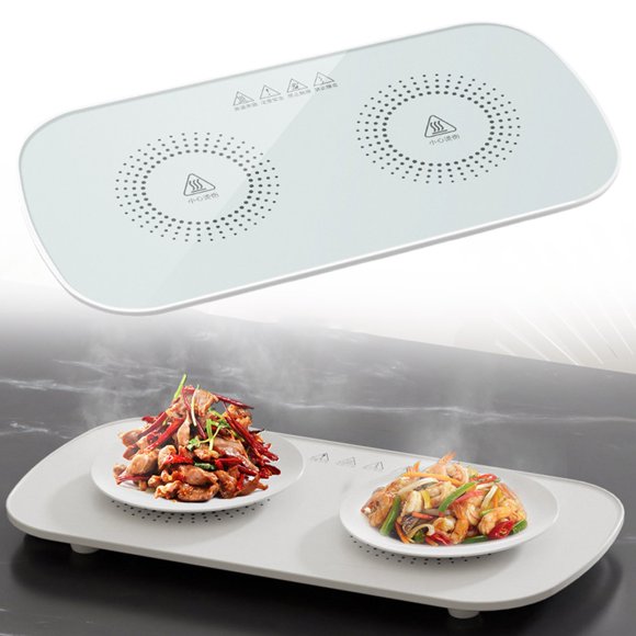 Cqxid Bakeware Under $15 Warming Tray Multifunctional 10S Quick Heat 50W Valentines Day Hot Plate Food Warmer For Kitchens House Parties
