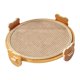 thumbnail image 4 of Cama para dormir, alfombrilla para rascar para gatos, tablero rascador para descansar y entrenar Estera redonda de sisal, 4 of 9