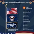 thumbnail image 5 of Yescom Bravery 20Ft Eagle Topper Sectional Flag Pole Kit Aluminum Outside Inground Garden with 3'x5' USA Flag Silver, 5 of 9