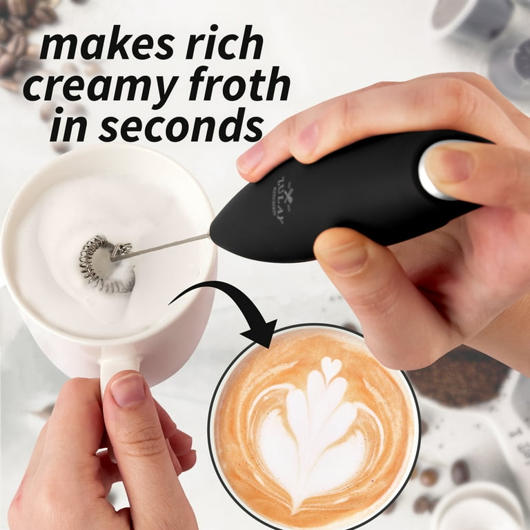 Zulay Original Milk Frother Handheld Foam Maker for Coffee