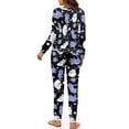 thumbnail image 5 of DISNIMO Cat Printed Womens Pajama Sets Long Sleeve Top and Long Pants Sets Round Neck Sleepwear 2 Piece Pj Lounge Set with Pocket Loose Fit Nightwear, 2XL, 5 of 7