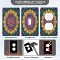 thumbnail image 3 of Light Switch Cover Switch Plate Outlet Cover Plug Cover for Electrical Duplex Outlets Colorful Pattern Background Design, 3 of 6