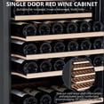 thumbnail image 4 of Garvee 155 Bottles Compressor Wine Cooler Refrigerator,Large Size Capacity Freestanding Wine Cellar with LED Touch Control,Black, 4 of 8