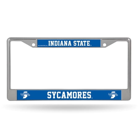 Indiana State Sycamores Chrome Metal License Plate Frame