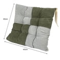 thumbnail image 6 of Mdesiwst Fiber Material Cushion Stitching Cushion Colorblock Padded Thickened Soft Non-slip Elastic Square Splicing Chair Cushion for Home Kitchen Office Patio, 6 of 8