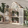 thumbnail image 5 of Home-Complete Wood Cold Frame Greenhouse with Removable Shelves, 5 of 9