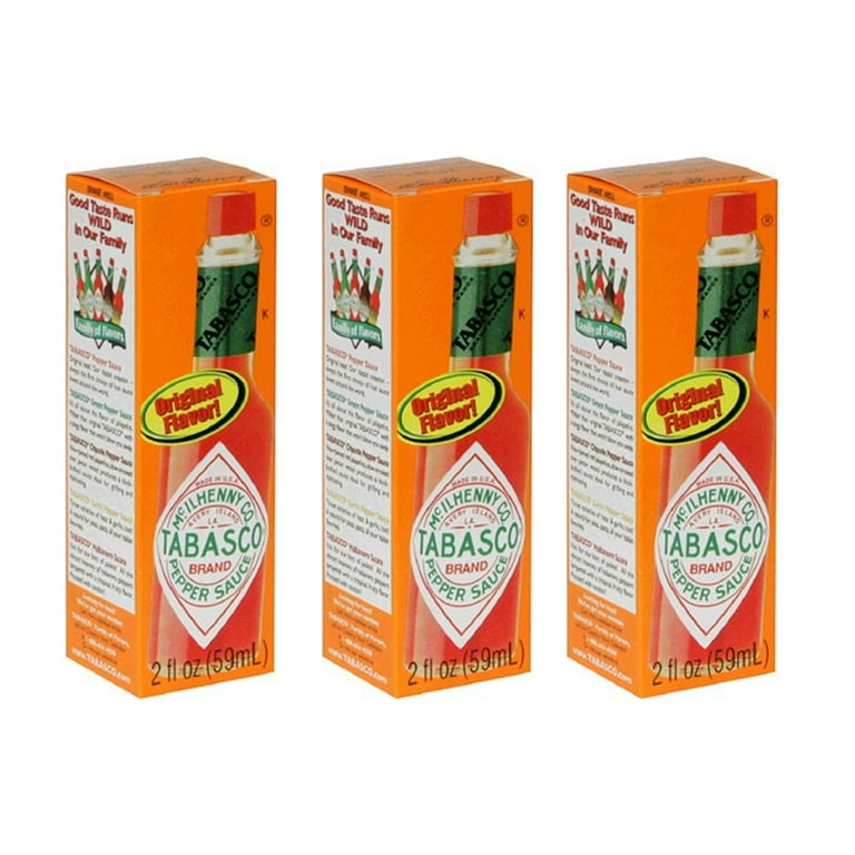 TABASCO。 Tabasco Red Pepper Sauce, 2 Oz, 3 Pack - Walmart.com