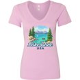 thumbnail image 3 of Inktastic Lake Tahoe Women's V-Neck T-Shirt, 3 of 5