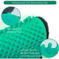 thumbnail image 3 of Guantes para quitar el pelo de mascotas DELOMO, 255 puntas, guante para quitar el pelo suelto de perros y gatos, cepillo suave para quitar el pelo suelto, verde, 1 unidad, 3 of 5