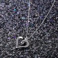 thumbnail image 2 of Collar de corazón infinito de plata esterlina con colgante de diamantes bañado en platino y amor infinito para mujer y niña, 2 of 5