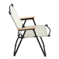 thumbnail image 6 of 2-Piece Folding Outdoor Chair For Indoor, Outdoor Camping, Picnics, Beach, Backyard, BBQ, Patio Beige, 6 of 12