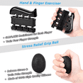 thumbnail image 3 of Kit Ejercitador De Dedo Fortalecedor de Mano Negro, 3 of 3