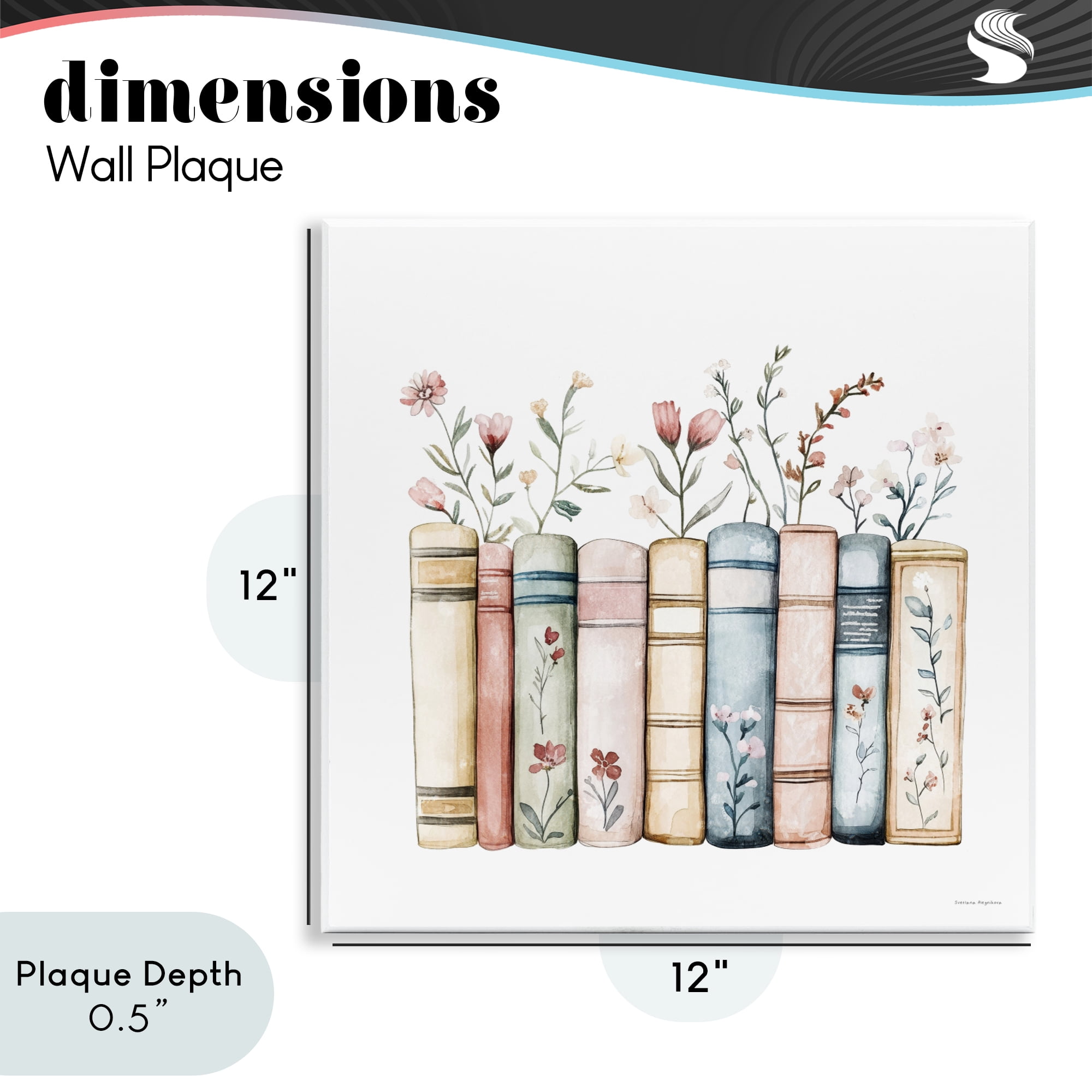 Stupell Industries Words That Blossom Wall Plaque Art, design by Svetlana Aleynikova