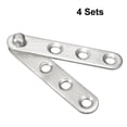 thumbnail image 2 of Uxcell 4 Sets Stainless Steel 360 Degree Rotating Door Pivot Hinge 60mm x 11mm, 2 of 3