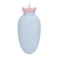 thumbnail image 1 of Bolsa de agua caliente con forma de zanahoria para aliviar el dolor de cuello. Bonita bolsa de agua caliente de silicona para cólicos menstruales. Color azul., 1 of 14