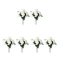 thumbnail image 1 of ZheElen Long-lasting Durability Easy To Clean Artificial Flower Arrangement For Wedding Decoration Realistic Appearance white 3Set, 1 of 6