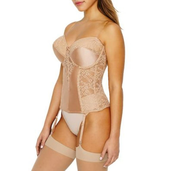 Va Bien Womens Lacy Strapless Bustier Style-523