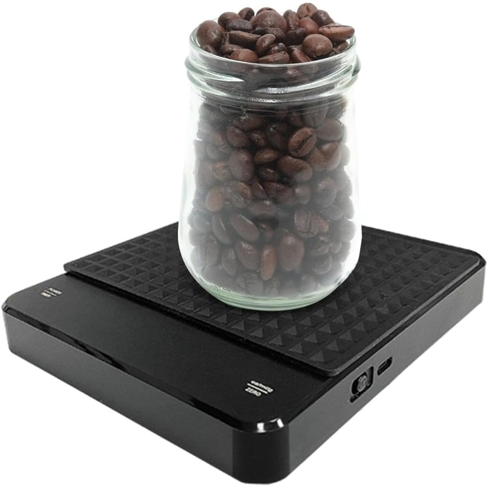 Digital Coffee Scale 3kg/0.1g High Precision Espresso Scale Tare Function for Pour Over Maker Brew（black）