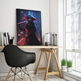 thumbnail image 2 of JRXY  Punk Art Poster Neon Samurai Canvas Art Poster and Wall Art Picture Print Bedroom Decor Posters Picture 3, 2 of 4
