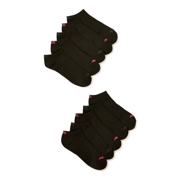Avia Women's Lightweight Performance No Show Socks, 10-pack
