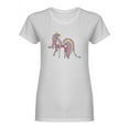 thumbnail image 2 of Unicorn, A Lush Wavy Mane Shaped T-Shirt Women -Image by Shutterstock, Female Medium, 2 of 4