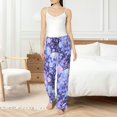 thumbnail image 5 of Pajama Pants Women, flower crystal Skull Sweatpants Soft Sleep Lounge Pants, Casual PJ Bottoms Pants with Pockets, 5 of 5