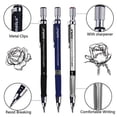 thumbnail image 2 of JYsun 6pcs 2mm Mechanical Pencils with 4 Cases Color Lead Refills and 2 Cases Black Refills for Art Sketching Carpenter Draft Drawing Writing Crafting, 2 of 3