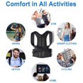 thumbnail image 4 of Portable Posture Corrector Back Posture Brace Lumbar Supports Clavicle Support Stop Slouching and Hunching Adjustable Back Trainer Unisex (Size : Medium), 4 of 6