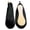Black, variant on Satin Ballet Slipper Pencil Case Cosmetic Storage Pouch Zipper Closure Soft Lining Flat Shoe Shape Design