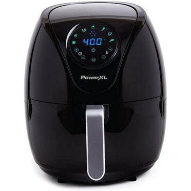 Open Box PowerXL Air Fryer 7 QT Maxx Classic , Extra Hot Air Fry, Cook, Crisp, Broil, Roast, Bake, High Gloss Finish, Black (7 Quart)