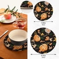 thumbnail image 3 of SKYSONIC Autumn Pumpkins Flowers Pot Holders Trivets, 2 Pcs Heat Resistant Trivets,Fall Leaves Cotton Thread Weave Mats for Hot Pads Pans Pot Bowl Teapot for Kitchen Decor, 3 of 7
