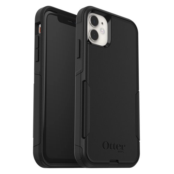 OtterBox - Funda para iPhone XR y iPhone 11 Serie Commuter - Una Sola Unidad se envía en Bolsa de plástico, Ideal para Clientes de Negocios, Negro, Delgado y Resistente, amigable