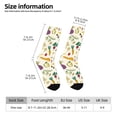 thumbnail image 2 of Fotbe Vegetable Calcetas Largas con Estampado para Hombre y Mujer – Calcetas de Compresión Transpirables y Elásticas, Viajar y Uso Diario Talla 5-11, 2 of 6