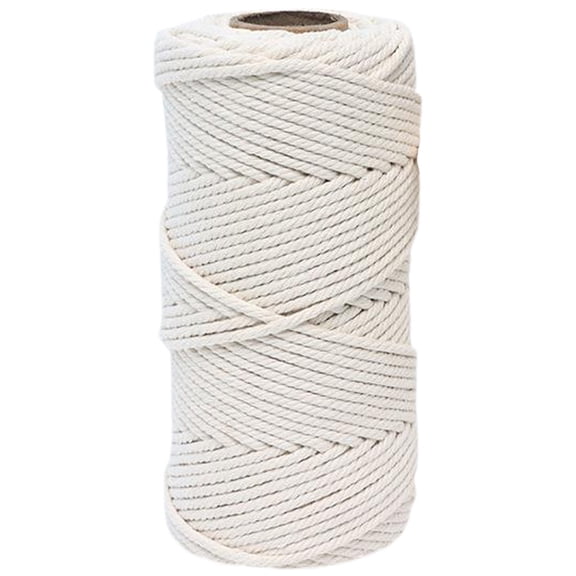 macrame cord 5mm 1 Roll Macrame Cord Cotton Rope for Macrame Wall Hangings Plant Hangers Knotting Crafting