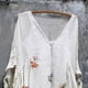 thumbnail image 4 of Vestido HUOGUO Vintage Floral Manga 3/4 para mujer, talla grande, 4 of 5