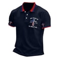 thumbnail image 5 of XDZJLR Mens Polo Shirt 250 Anniversary Patriotic Short Sleeve Casual Comfort Commemorative Graphic Collared Independence Day 4Th Of July Shirts Men S-5Xl, 5 of 5