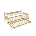 thumbnail image 5 of AENKYO Twin Size Daybed with Trundle Bed, Versatile Sturdy Daybed Frame, Golden, 5 of 8