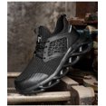 thumbnail image 3 of DianSen Safety Sheos for Men Steel Toe Sneakers Breathable Protection for Work Anti-Smash Size8-12.5, 3 of 12